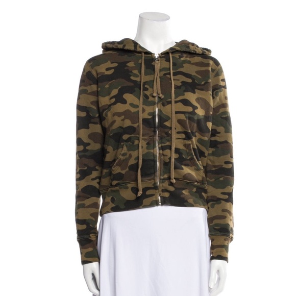 Nilo Lotan Camo Print Zip Up Hoodie. Size Small - Picture 1 of 3